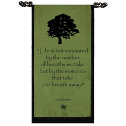 Cotton Tree of Life Design Unknown Quote Scroll (Indonesia)