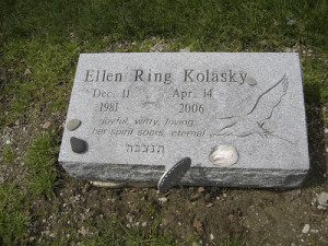 You don't find much bling in Jewish cemeteries, but stones or shells ...