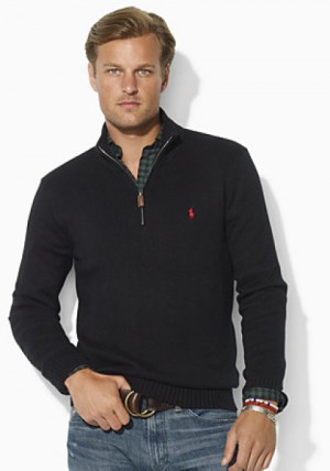 ralph-lauren-polo-black-polo-longsleeved-cotton-halfzip-sweater ...