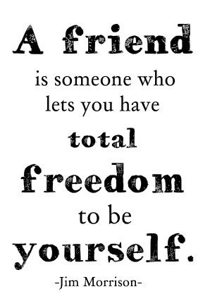 Vriendsschapskaart met prachtige quote van Jim Morrison