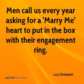 Men call us every year asking for a 'Marry Me' heart to put in the box ...