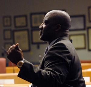 Michael Ford, AATA's CEO, before the meeting started is actually ...