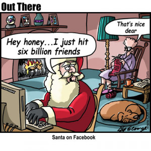 Funny Santa Cartoon image photo picture