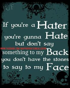 dear haters :))