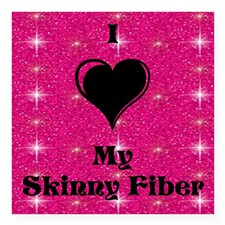 Love My Skinny Fiber Square Sticker 3