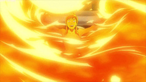 ... korra releasing wave of flames power ability to release waves of fire
