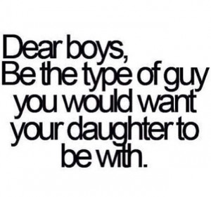 Dear boys be nice