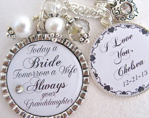 of the BRIDE Gift Grandma of the Groom Always your Granddaughter ...