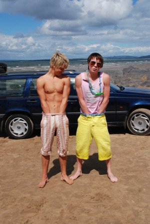 Mitch Hewer and Joe Dempsie (Maxxie and Chris)