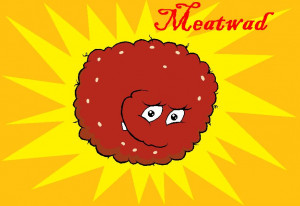 Meatwad Showing Off His New