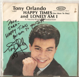 Tony Orlando Signed Sleeve 2008 Picture