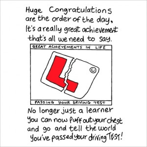 Passed Your Driving Test Card