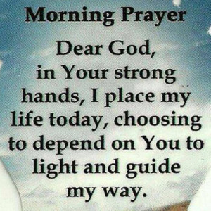 Morning Prayer.... thank you o father for another wonderful saturday,