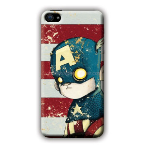 Captain America cute For iPhone 5 Diy Phone Case Quote