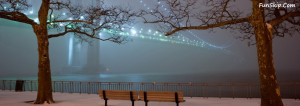 winter bench fog facebook profile timeline cover picture free download
