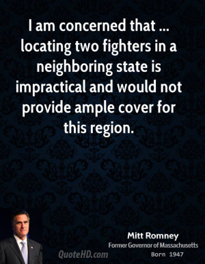 ... is impractical and would not provide ample cover for this region