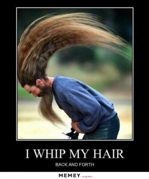 funny hair whip hair