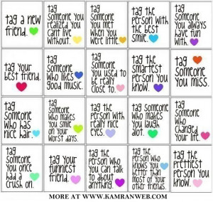 Tag someone special on Facebook