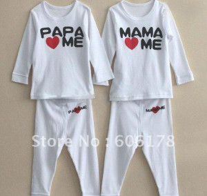 Baby Clothes Love Papa Mama...