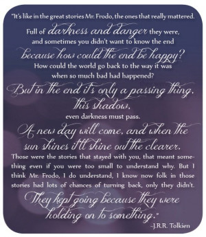 My favorite Lord of the Rings quote, ever!