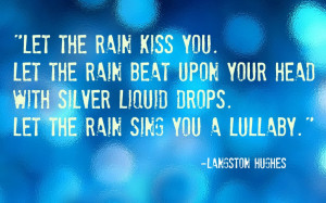 Spring Rain Quotes Rain quote langston hughes
