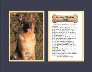 ... Saying Poem Funny Dog Rules Calligraphy Collectibles Animals Dogs