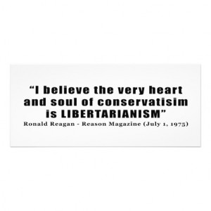 Conservatism Libertarian Quote by Ronald Reagan Custom Announcements