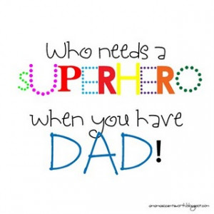 Super Hero Dad Card