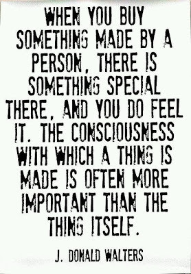 perks to buying handmade...