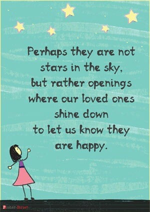 Perhaps they are not stars in the sky, but rather openings where ...