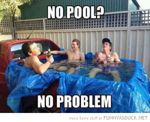 redneck boys men truck car water no pool problem funny pics pictures ...
