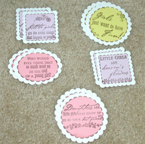 Sweet Baby Girl Sayings Hand stamped sweet baby girl