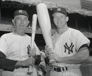 Frank quot Home Run quot Baker with Mickey Mantle at Yankees Oldtimer ...