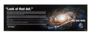 You Are Here Print with Carl Sagan Quote