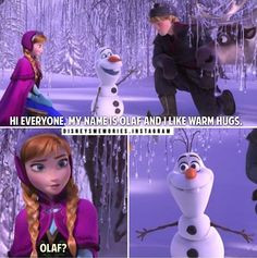 Disney Frozen Quotes Olaf Olaf :)