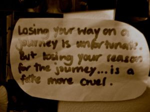 Week 16 - Losing your way on a journey is unfortunate. But losing your ...