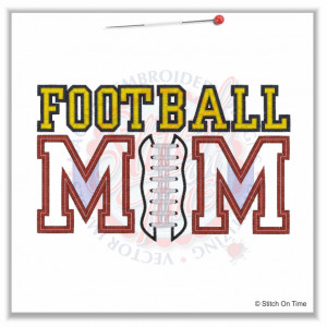 4933 Sayings : Football Mom Applique 5x7