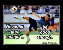 Soccer Poster Abby Wambach Olympic Champion Photo Quote Wall Art Print ...