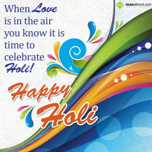 Holi Greetings - Love is in the Air