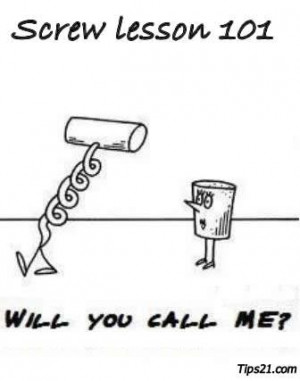 Screw Lesson 101 - Will You Call Me? - Funny Pictures With Quotes