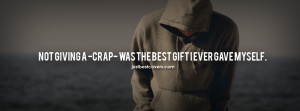 Click to get this not giving a crap was the best gift Facebook Cover ...