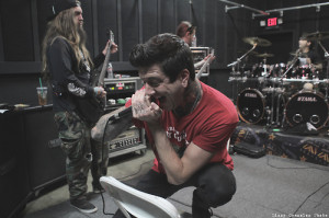... Austin at practice for Mitch Lucker’s Memorial show with Suicide