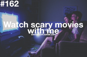 Watch a scary movie with me