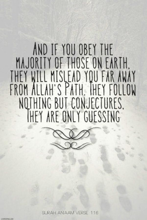 Quran quotes, best, deep, sayings, majority