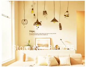 Large-43-51-110x130cm-JM7176-Wall-Decals-Quotes-Hope-is-Light-Very ...