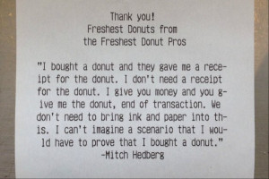 doughnut shop employee pays tribute to late comedian Mitch Hedberg ...