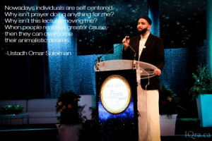 It was a morning session with Dalia Mogahed and Professor Tariq