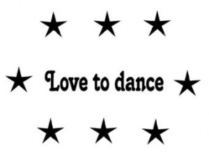 Quote decal-Quote sticker-Dance quote-Star decal-Star sticker-Wall ...