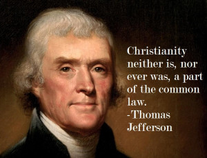 Thomas Jefferson on Christianity and the law