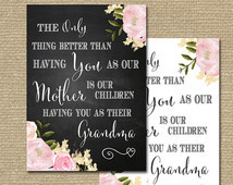 Mother's Day Gift grandma nanny Unique printable print Grandmother ...